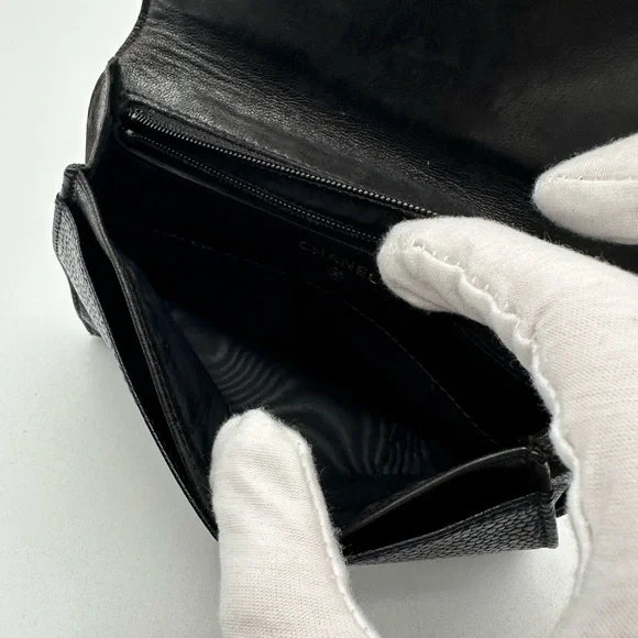 Chanel Pebbled Leather Wallet - Picture 7 of 12